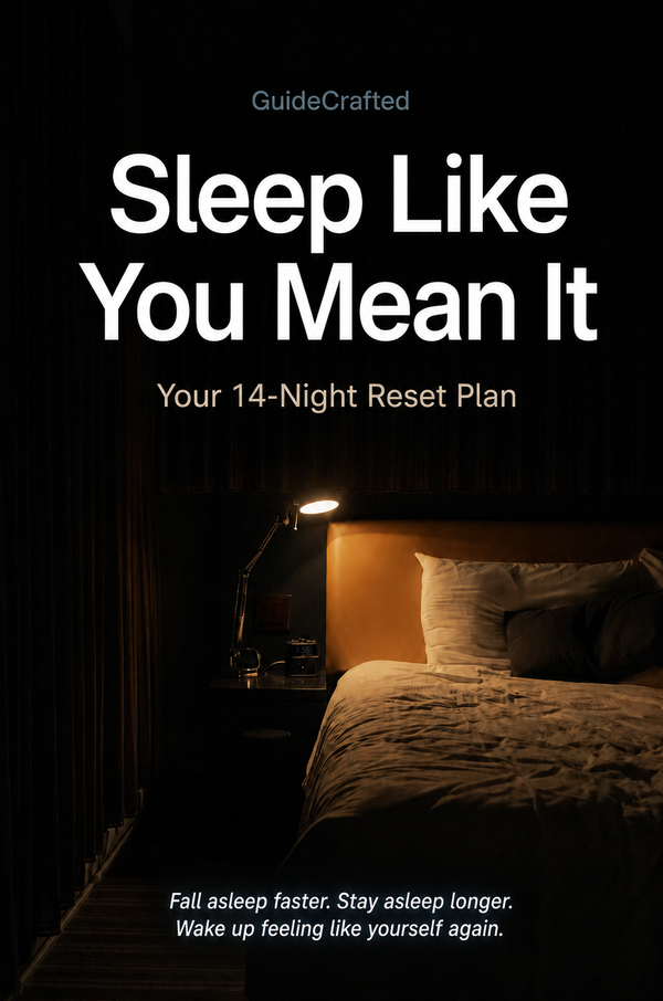 Sleep Like You Mean It — PDF guide cover | GuideCrafted