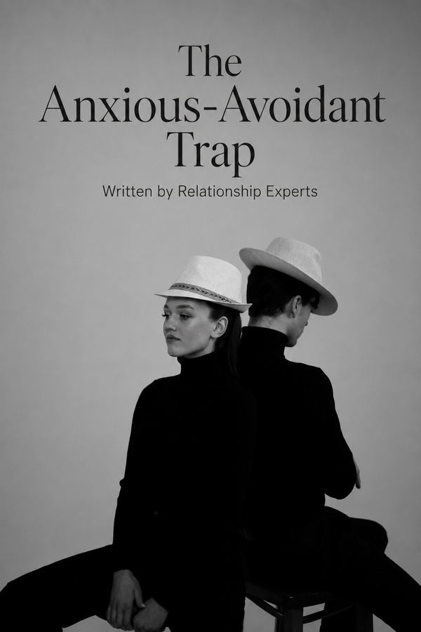 The Anxious-Avoidant Trap: A 30-Day Attachment Reset PDF workbook cover — CBT exercises for the push-pull relationship cycle | GuideCraft